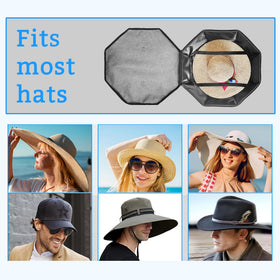 SHWWQUE wide brim hat box travel friendly design fits in luggage