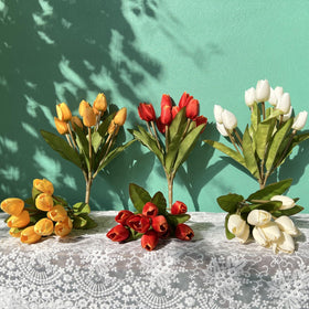 Shyshining tulips outdoor pack 08 versatile porch, patio, balcony decor.