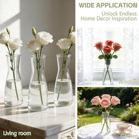 Sibosen glass vases add elegant dining table decor.