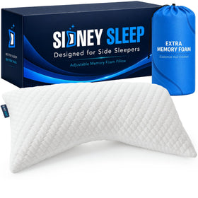 Sidney Sleep adjustable curved pillow with neck-shoulder support for customizable comfort