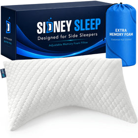 Sidney Sleep adjustable pillow curved side view supports neck and spine alignment