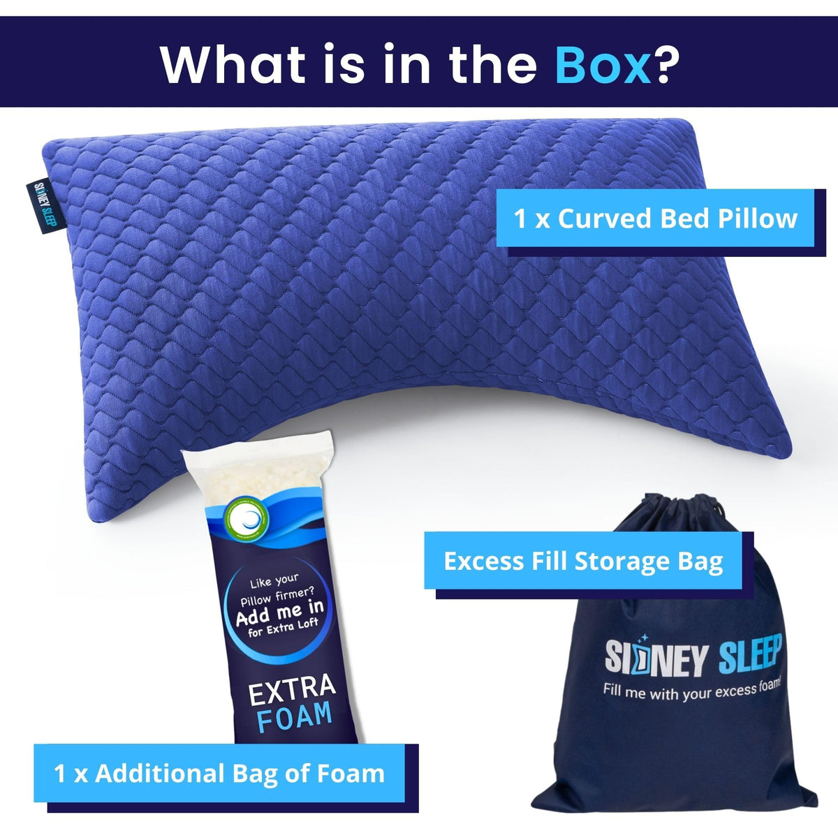 Sidney Sleep breathable fabric cover keeps you cool during the night.
