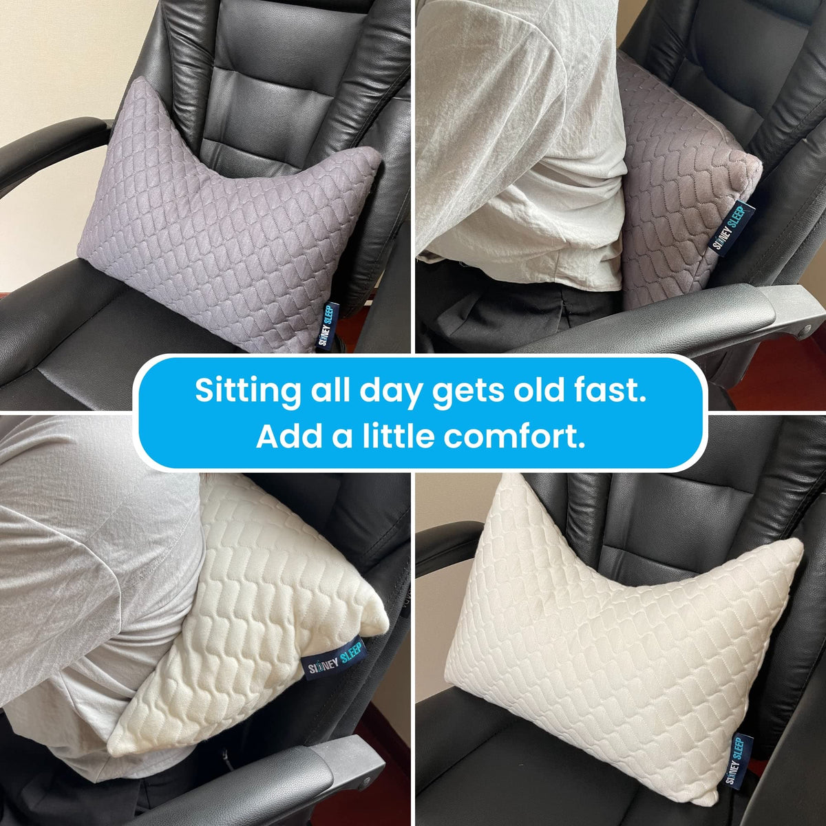 Sidney Sleep mini adjustable-loft lets you customize height for personalized support.