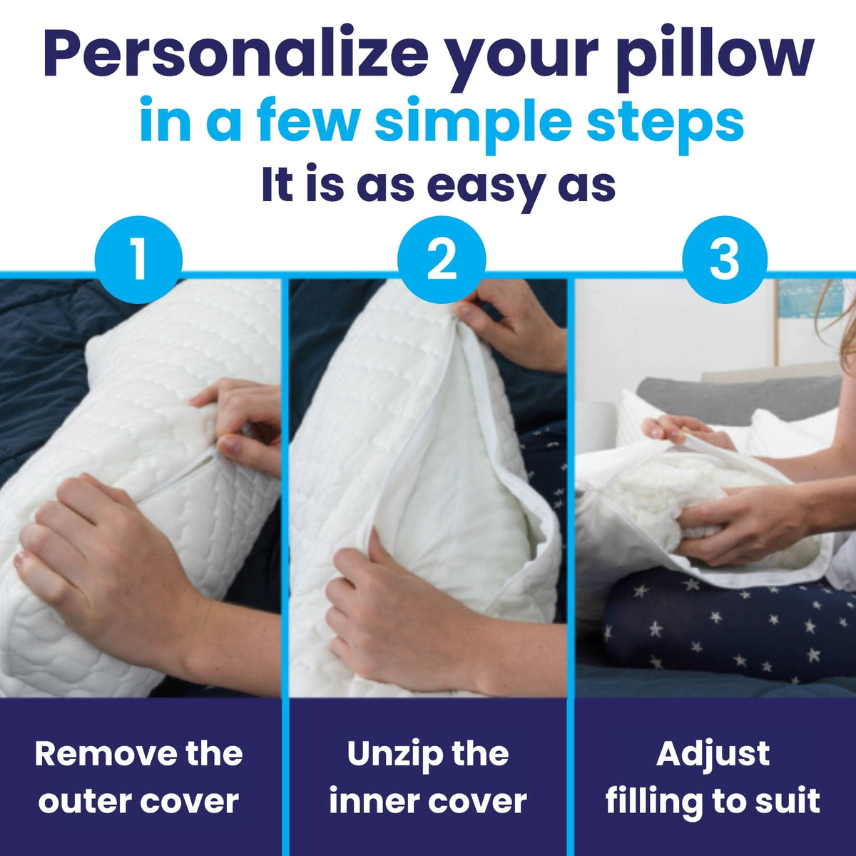 Sidney Sleep mini removable cover shown being machine washed.