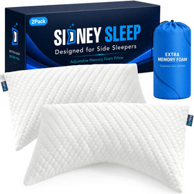 Sidney Sleep pillow with adjustable filling for personalized neck support at night