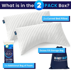 Sidney Sleep breathable, machine-washable cover keeps pillows fresh night after night