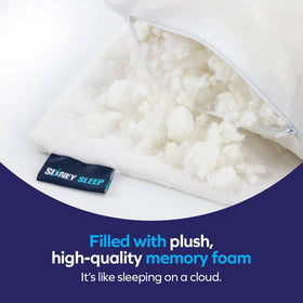 Sidney Sleep set of two queen pillows for convenient side-by-side sleep
