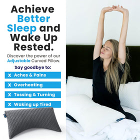 Sidney Sleep shredded-fill lets you tailor firmness and loft to your preference.