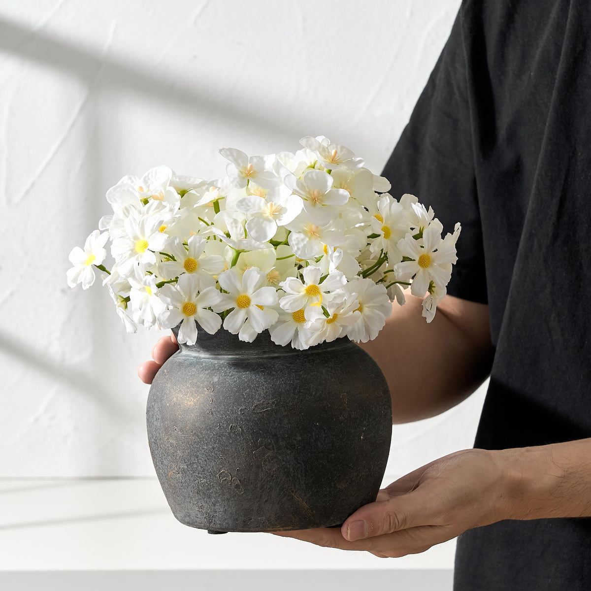SIDUCAL watertight ceramic vase ideal for fresh flowers