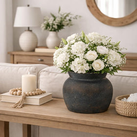 SIDUCAL wedding centerpiece vase with lace accents for tables