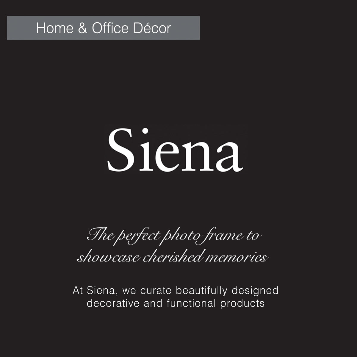Siena end-table frame display suitable for bedside or living room memories