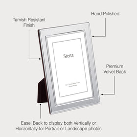 Siena horizontal orientation frame ideal for landscapes on shelves or desks