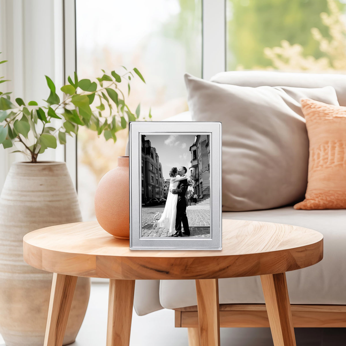 Siena vertical dual-photo layout frame showcases two memories together