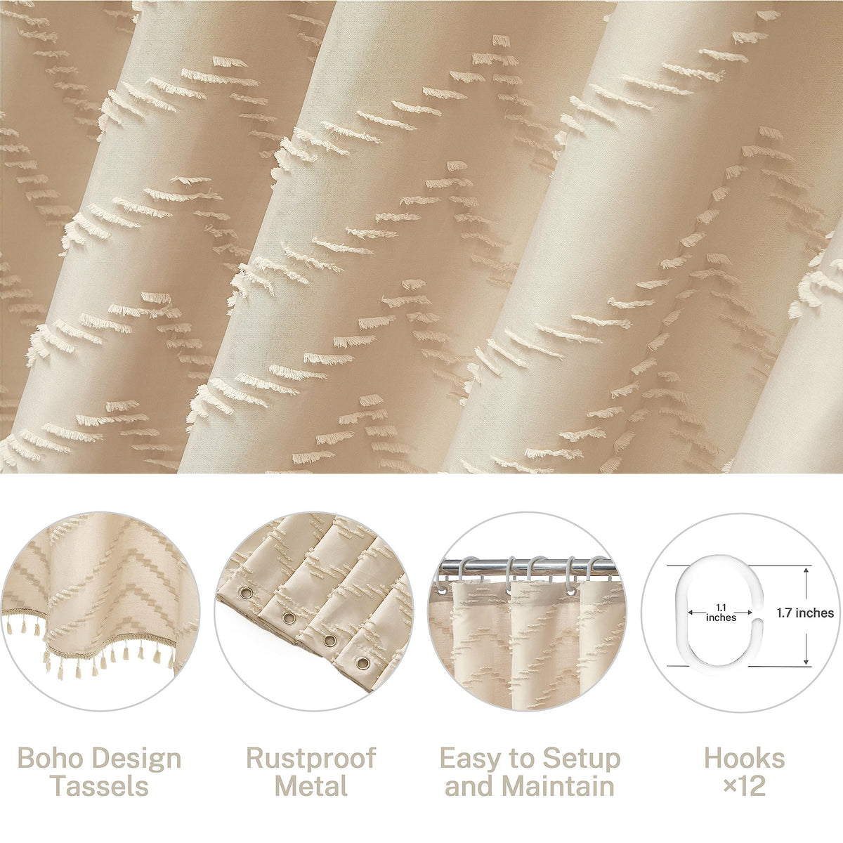 Siiluminisoy includes 12 C-type hooks for easy installation