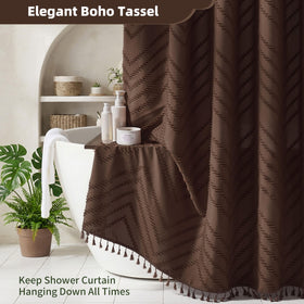 Brown fabric offers modern farmhouse look