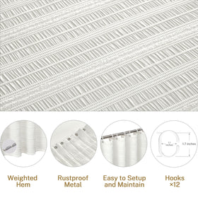 Siiluminisoy cotton-polyester blend curtain for durability