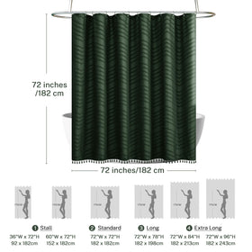 Siiluminisoy 72x72 curtain fits most tubs and showers for easy coverage.