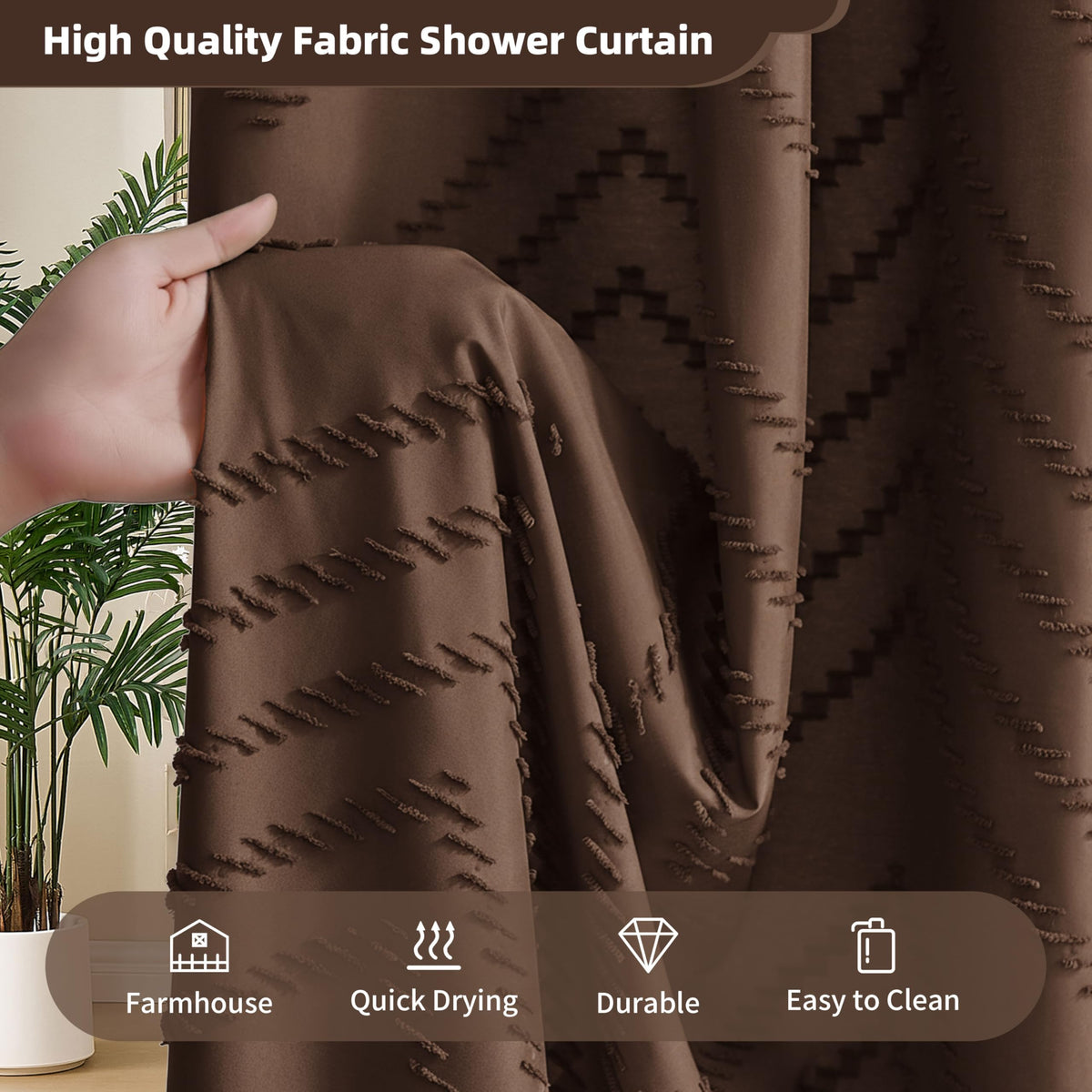 Machine washable curtain for simple cleaning