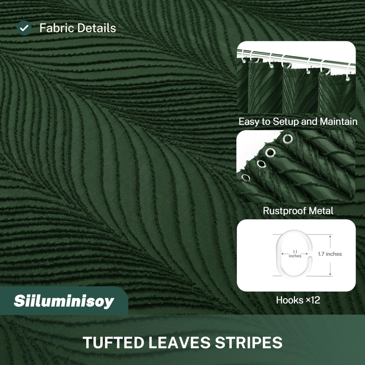 Siiluminisoy machine washable curtain simplifies cleaning.
