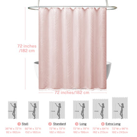 Siiluminisoy modern pink curtain adds privacy and style to kids' bathrooms.