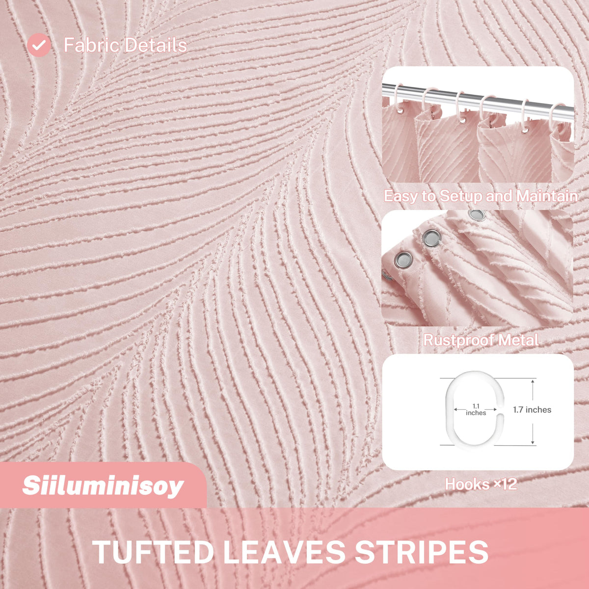 Siiluminisoy textured curtain designed to pair with liners for improved waterproofing.