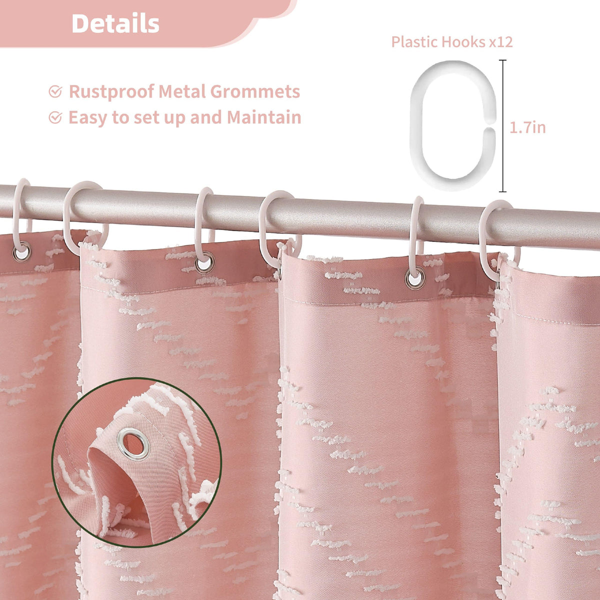 Siiluminisoy polyester fabric ensures durability and easy care.