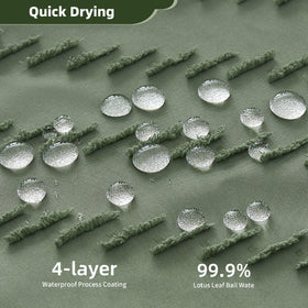 Siiluminisoy sage green curtain with tassels adds boho charm to your bath.