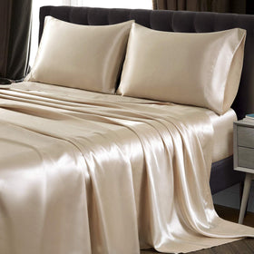 SiinvdaBZX deep-pocket fitted sheet holds up to 15 inches.