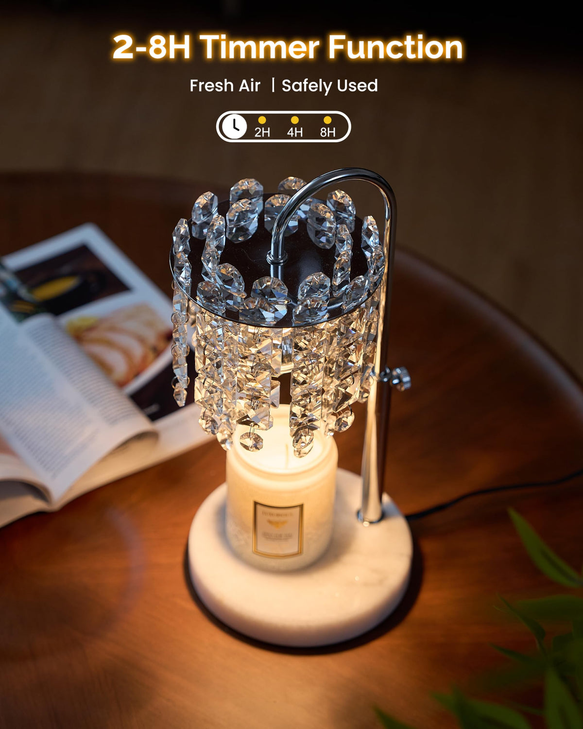 SIJIHOME jar candle compatibility fits jars from 2.1 to 5.2 inches