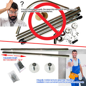 Sikaiqi easy four-configuration assembly for corner showers.