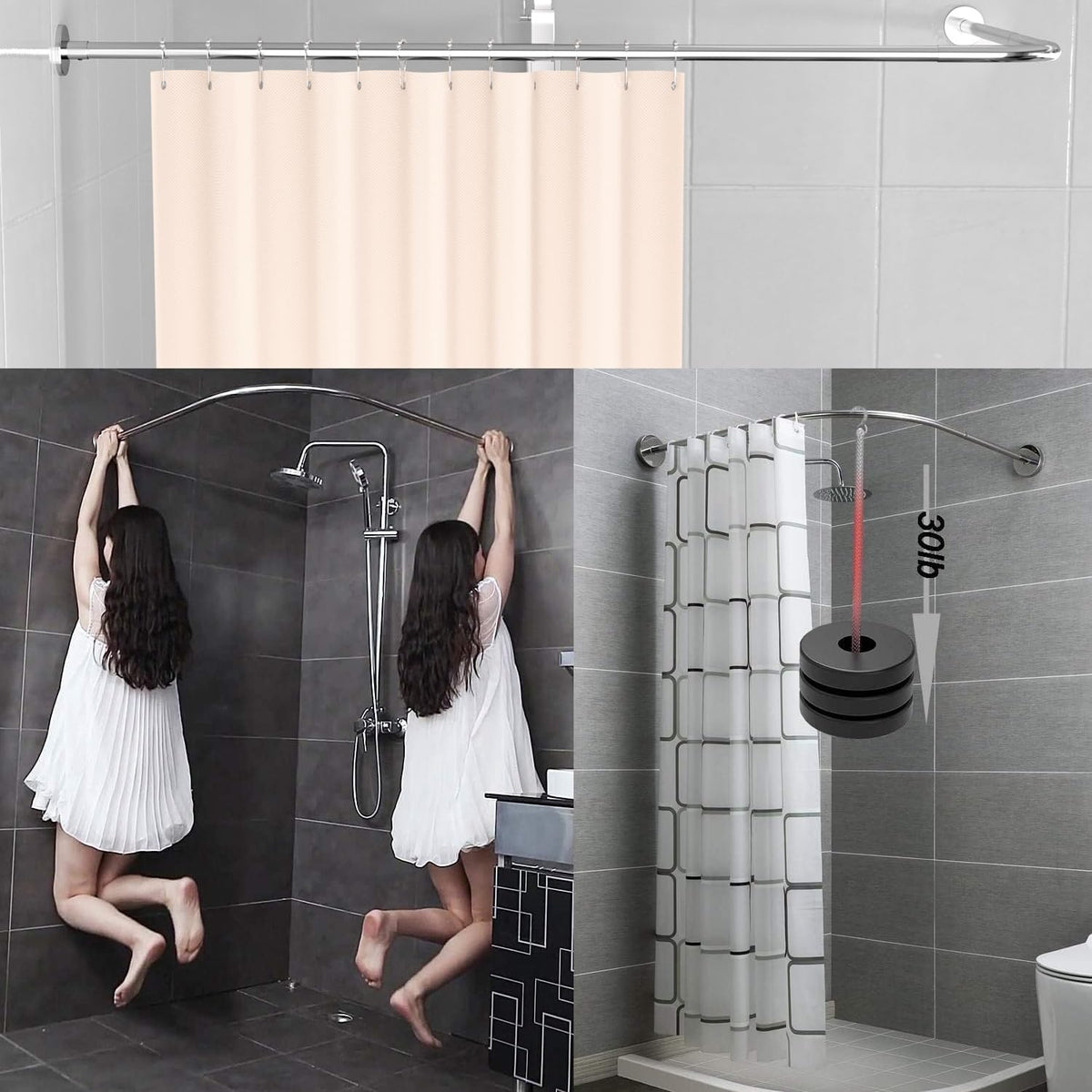 Sikaiqi unsagging design keeps curtains neatly in place.