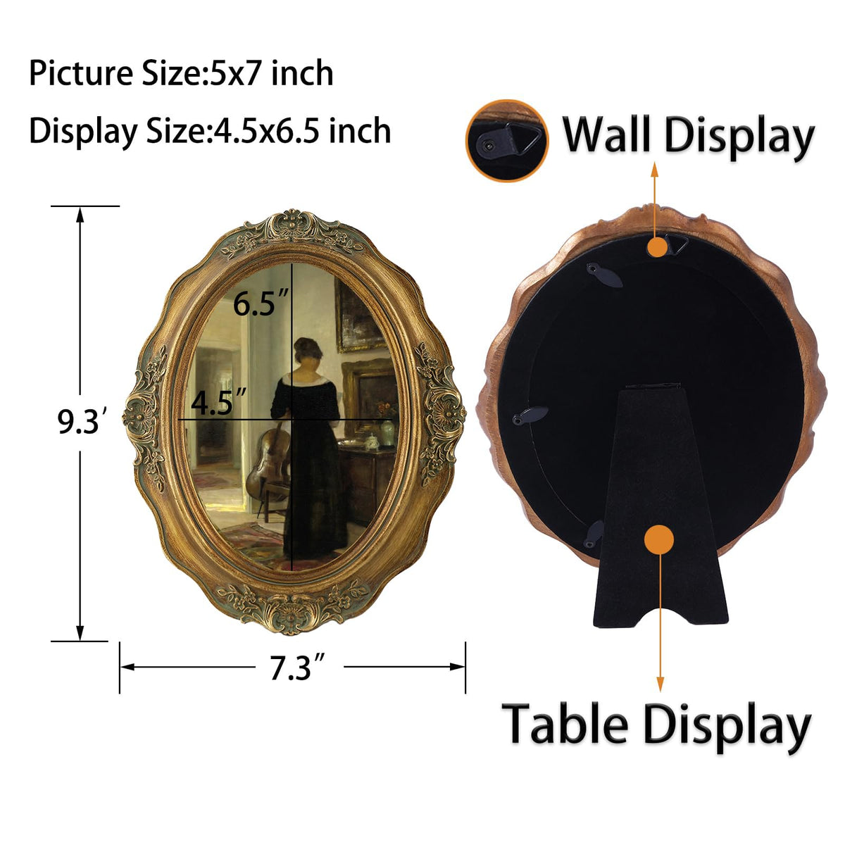 SIKOO easel-back design supports stable tabletop presentation.