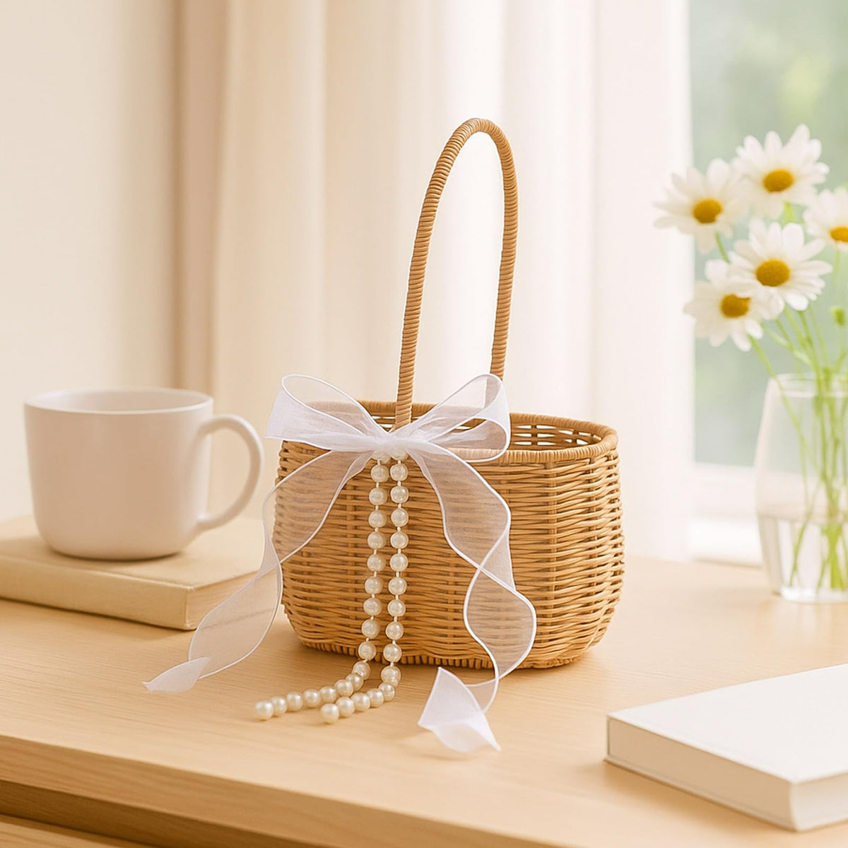 SiliFine basket showing practical dimensions for petals or gifts.