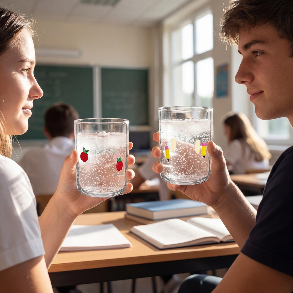 SiliFine stemless-collection juice glass offers versatile use for water, juice, or cocktails