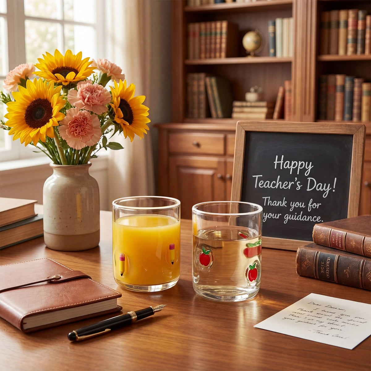 SiliFine teacher-gift juice glass set adds thoughtful detail to classroom events
