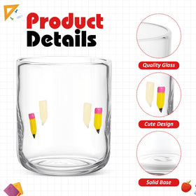 SiliFine transparent-apple-pencil juice glass showcases colors beautifully while serving cold drinks