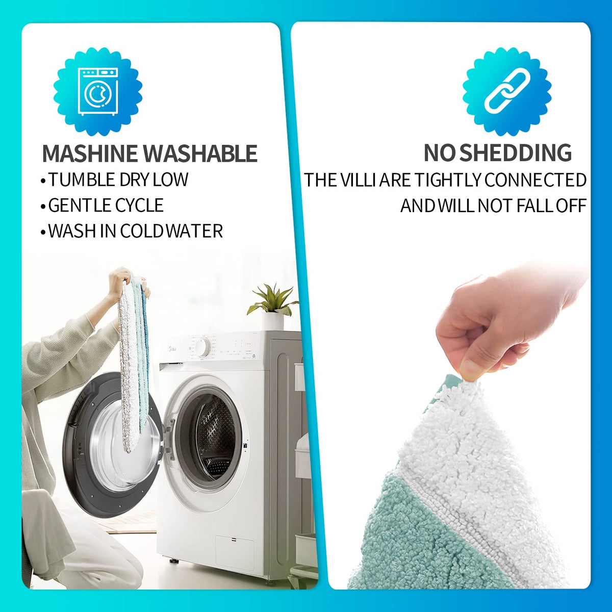 SiliPacks highly absorbent fibers dry floors quickly.