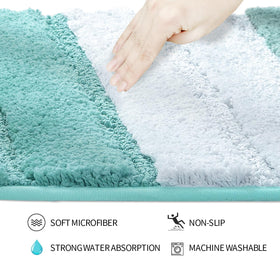 SiliPacks versatile rug suits bathrooms or bedrooms.