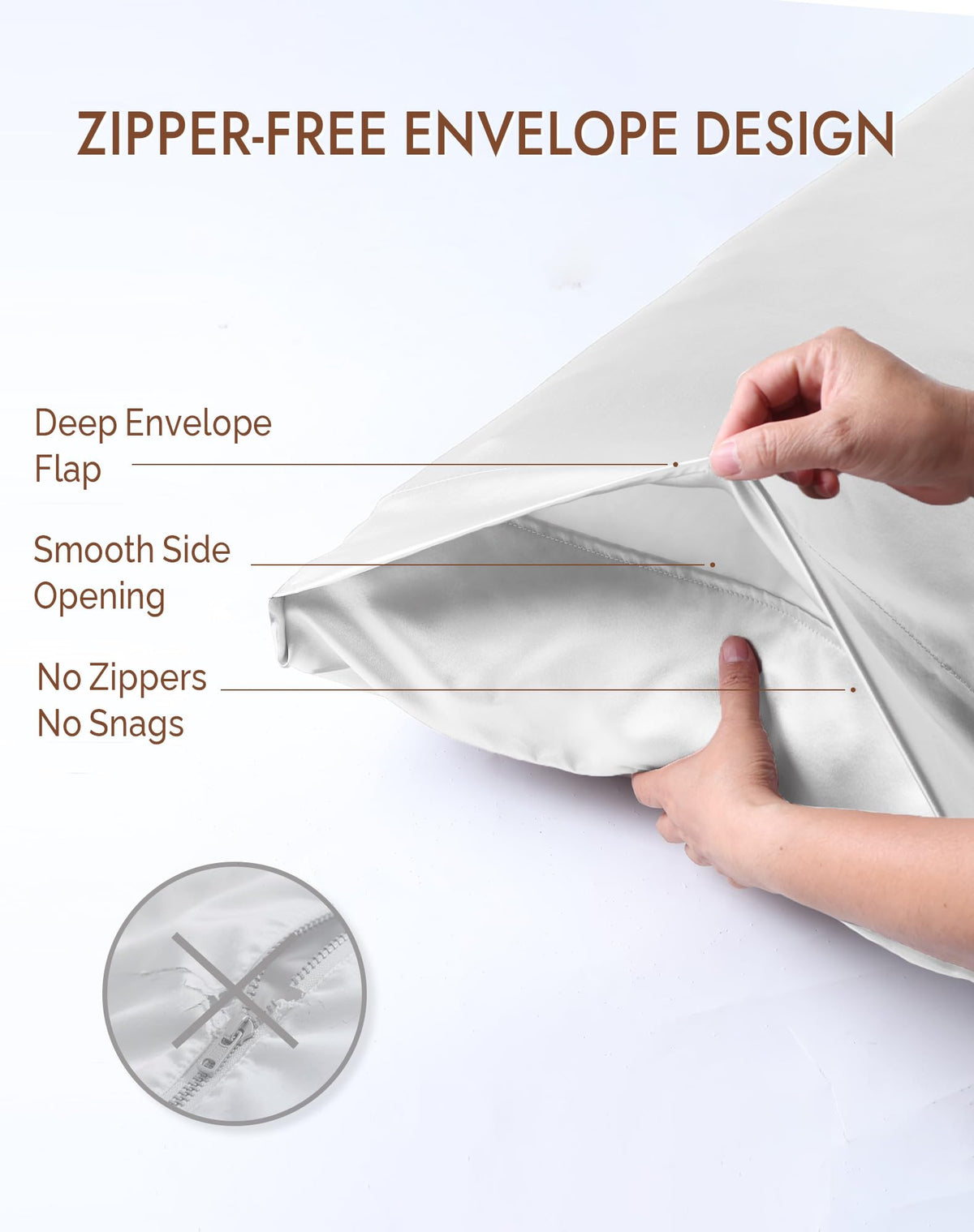Hypoallergenic soft surface suitable for sensitive skin.