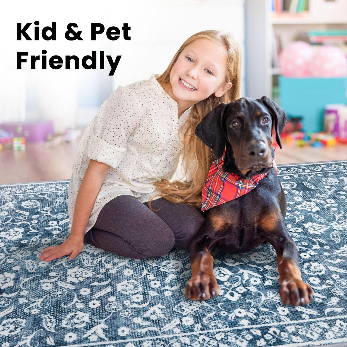 SILOLOOM rug in entryway creates welcoming ambiance with durable low-pile surface.