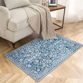 SILOLOOM Vintage rug back texture highlights non-slip backing for placement.