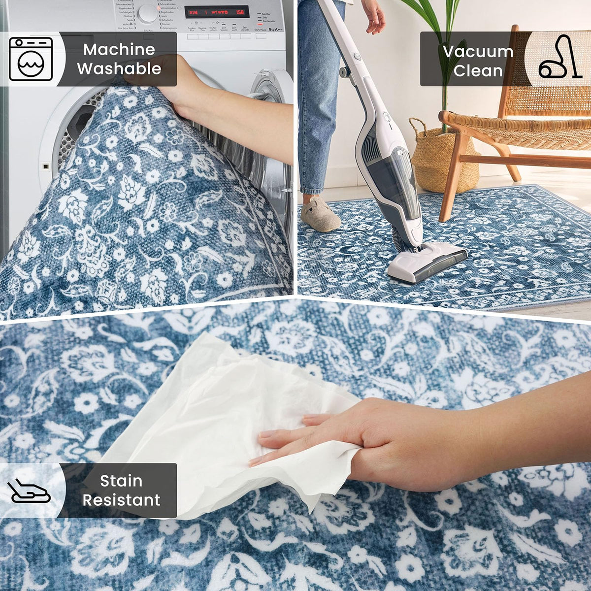 SILOLOOM soft faux wool texture emphasizes cozy, easy-care living spaces.