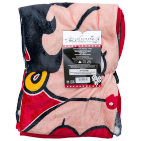 Silver Buffalo Betty Boop circle pose throw close-up detail ideal for gifting