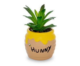Silver Buffalo 3-inch ceramic mini planter perfect for small spaces and surfaces.
