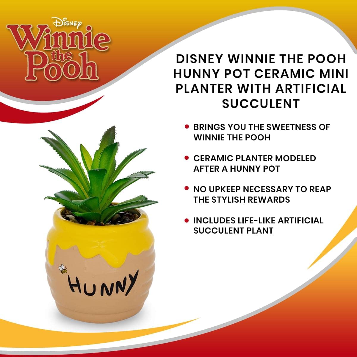 Silver Buffalo decorative planter with lifelike plant for instant greenery.