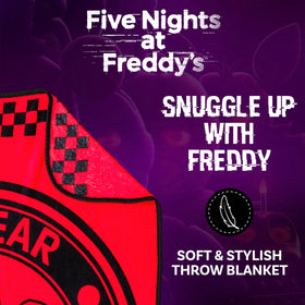 Silver Buffalo Fazbear blanket 45x60 perfect for couch or bed.