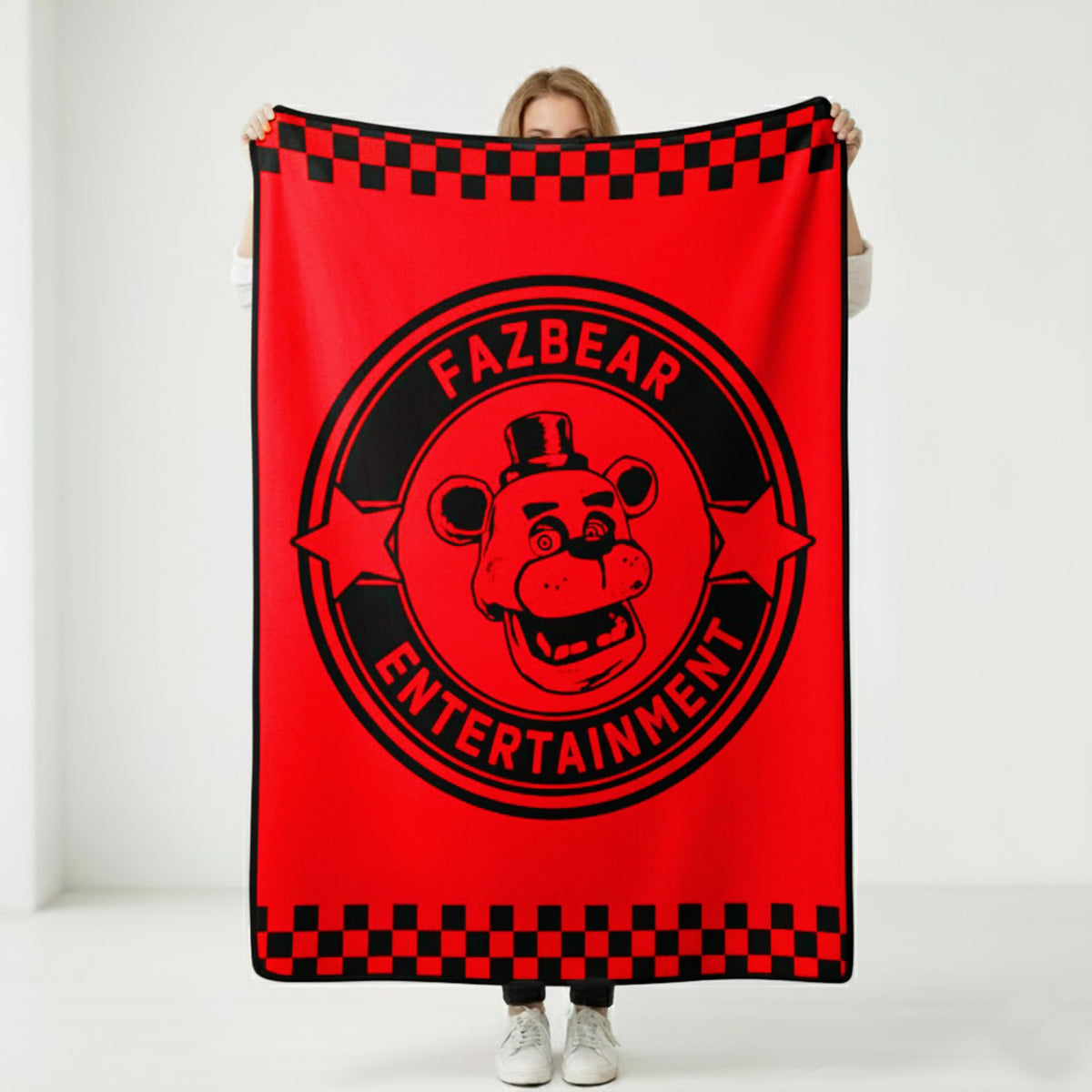 Silver Buffalo Fazbear blanket soft fleece for year-round warmth.
