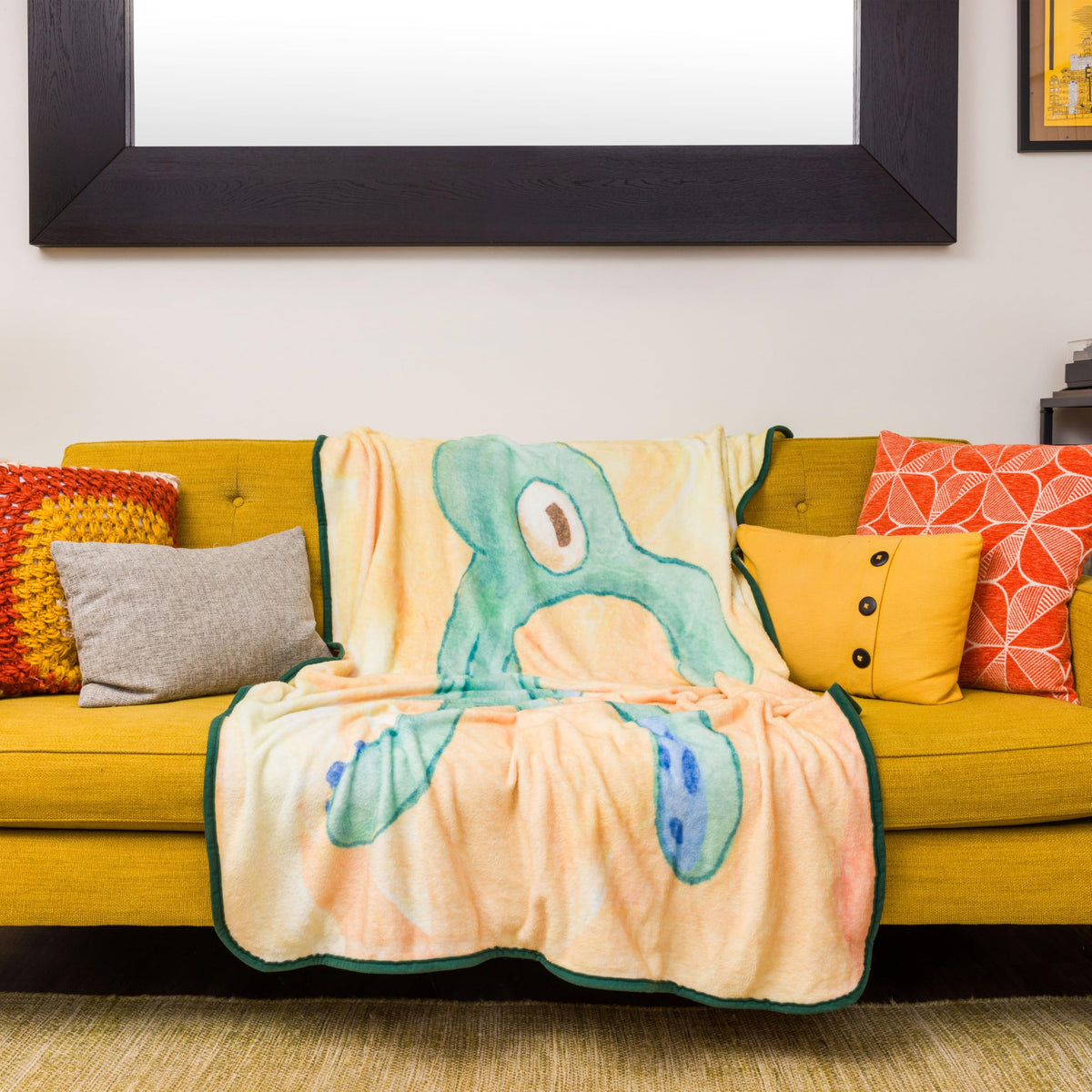 Silver Buffalo Official SpongeBob merch throw for fans and gifting