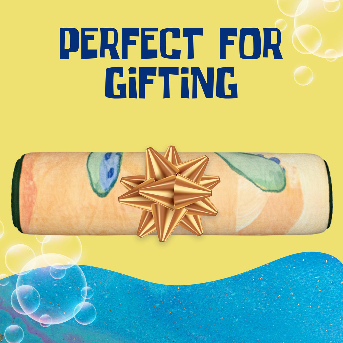 Silver Buffalo Spongebob art blanket for casual lounging and flair