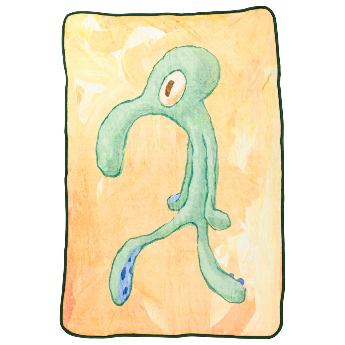 Silver Buffalo Spongebob Squidward artwork throw for cozy movie nights